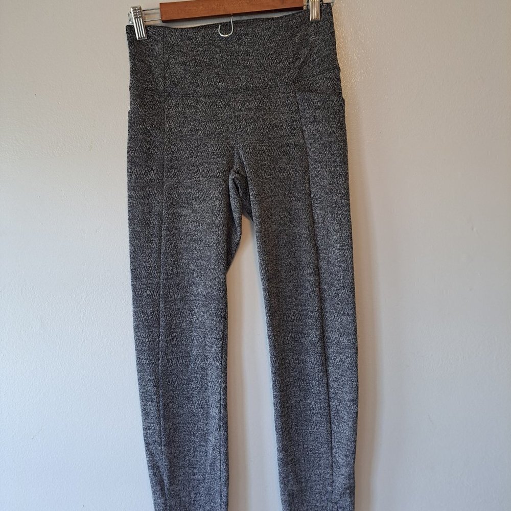 Athleta Womens Gray Straight Leg Pull On Strech XS Pants‎ Gym Athletic